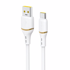 Dudao L25T USB-A - USB-C Silikoninen Kaapeli 5A 1m - Valkoinen