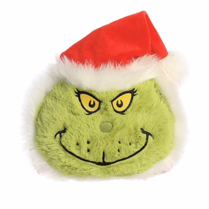 Grinch Spudsters -pehmolelu/tyyny joulupukin asussa, 25 cm
