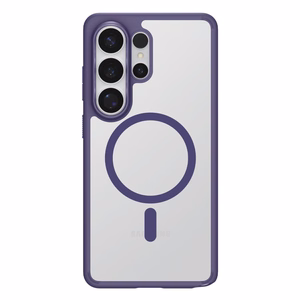 Spigen Ultra Hybrid MagFit MagSafe -suojakuori Samsung Galaxy S26 Ultra -puhelimelle, läpinäkyvä ja tummanvioletti (Deep Purple)