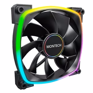 CASE FAN 140MM/RX140 PWM BLACK MONTECH