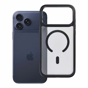 Suojakuori laitteelle iPhone 18 Pro Max / 17 Pro Max: Forcell F-Protect Smoke Hybrid Premium, MagSafe-yhteensopiva, väri: musta