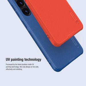 Nillkin Super Frosted Shield Pro panssaroitu Suojakuori Samsung Galaxy S24:lle - punainen