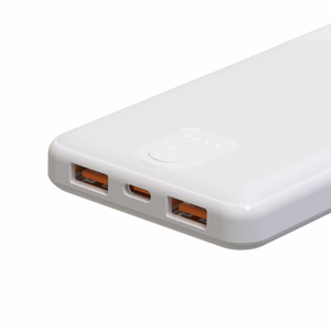 Wozinsky Wpower WPBBK-3 10000 mAh 10W varavirtalähde, 2x USB-A 2A, valkoinen