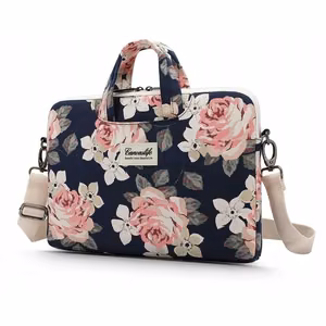 Canvaslife Briefcase Laptop Bag 15-16'' - Navy Blue/Pink