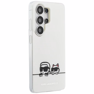 Karl Lagerfeld suojakuori IML Peekaboo Karl ja Choupette MagSafe Samsung Galaxy S26 Ultra:lle läpinäkyvä