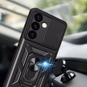 Hybrid Armor Camshield panssarisuojakuori Samsung Galaxy S24+:lle kamerasuojalla - musta