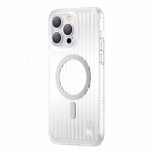 Kingxbar PQY Go Out -sarjan magneettinen kotelo iPhone 14 Plus MagSafe hopea