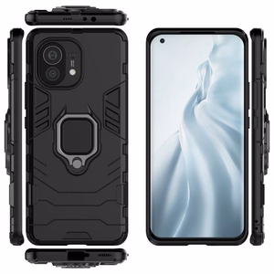 Puhelimen suojakuori Ring Armor Xiaomi Mi 11 musta
