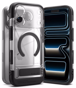 Ringke UX Magnetic -suojakuori iPhone 18 Pro Max / 17 Pro Max -malleille, läpinäkyvä