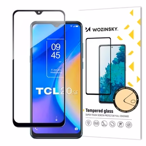 Wozinsky Full Glue karkaistu lasi karkaistu lasi TCL 20 SE 9H koko näytön mustalla kehykselle