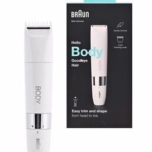 Braun Series 1 BS1000 – vartalotrimmeri, valkoinen/hopea