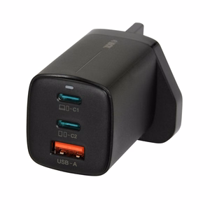 iBOX C-65 musta, GaN 65W universaali laturi UK-pistoke