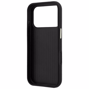 Guess Grained & Big Resin Logo -suojakuori iPhone 18 Pro Max / 17 Pro Max – musta