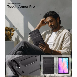 Spigen Tough Armor Pro  Samsung Galaxy Tab S12+ 12.6" kuori, musta
