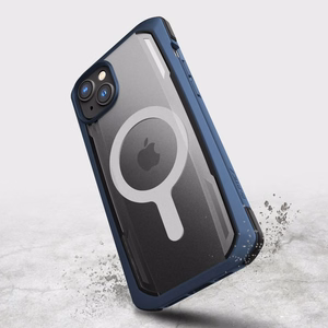 Raptic X-Doria Secure Case iPhone 14 kanssa MagSafe panssaroitu sininen kansi