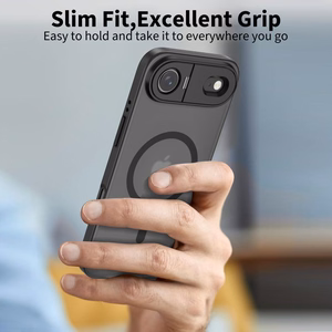 Tech-Protect MagStand MagSafe Suojakuori iPhone 17 Air:lle - Matta Musta