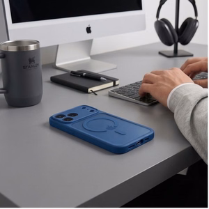 Tech-Protect BasicMag MagSafe -suojakuori iPhone 17 Pro / 18 Pro -malleille, matta tummansininen