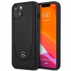 Mercedes MEHCP15MARMBK iPhone 15 Plus 6,7 musta/musta kovakuori nahkainen Urban