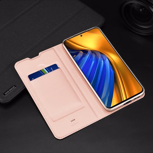 Dux Ducis Skin Pro Holster Cover Flip Cover Xiaomi Poco F4 5G kultainen