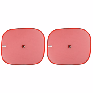 Dunlop car side-window sunshades, 36 × 44 cm, set of 2, red