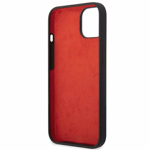 Ferrari FEHCP14MSIBBK iPhone 14 Plus 6.7" musta/musta kovakotelo silikoni metalli logo