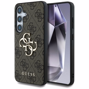Guess Big 4G Logo Classic Logo Suojakuori Samsung Galaxy S25:lle ruskea