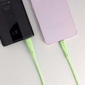 Kaapeli USB C - USB C Forcell F-Energy QC4.0 PD 3A 60W Silicone 1 m C344 vihreä