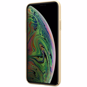 Nillkin Super Frosted Shield suojakuori laitteelle Apple iPhone 11 Pro, logoaukolla, kullanvärinen