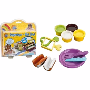 Playme Hot Dog Cake -lelu muovipakkauksessa