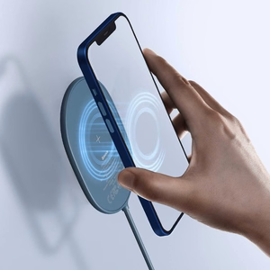 Baseus induktiiviset laturi LIGHT magneettinen iPhone 12:lle Type C kaapelilla (WXQJ-03) sininen