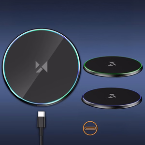Wozinsky WLI-01Y 15W Qi Induktiivislaturi USB-C Kaapelilla - Musta