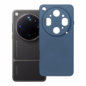 Oppo Find X9 ULTRA -silikonisuojakuori, sininen