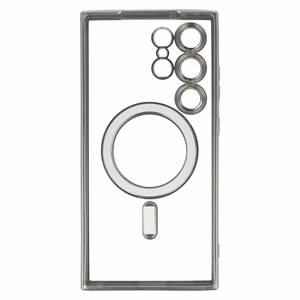 Metallic MagSafe Suojakuori Samsung Galaxy S24:lle - hopeinen