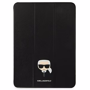 Karl Lagerfeld Saffiano Karl Head Book -suojakotelo iPad Pro 11":lle, musta