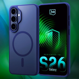 Samsung Galaxy S26+ – 3mk Smoke MagCase sininen puhelimen suojakuori