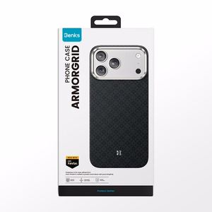 Musta Benks Magnetic Armor Air Armor Grid 600D kevlar- ja metallikehyksinen suojakuori (C.K.FL.AP.BK.0073) malleihin iPhone 18 Pro Max / iPhone 17 Pro Max