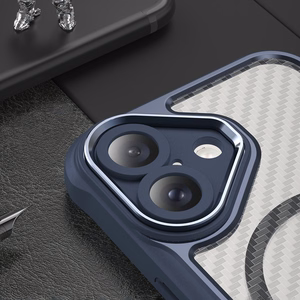Leading Series MagSafe Silikoninen Suojakuori iPhone 16 Plus:lle - Sininen