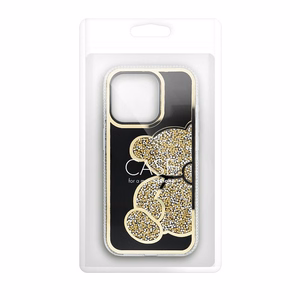 Suojakuori iPhone 12 MINI:lle Teddy Bear kultainen
