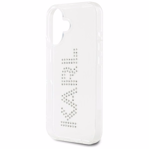 Karl Lagerfeld IML Rhinestones Logo iPhone 16 Suojakuori - Läpinäkyvä