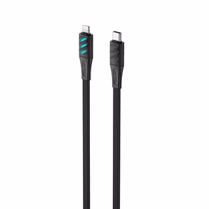 Havit CB6255 - USB Type C - Lightning -latauskaapeli, 1 m (musta)