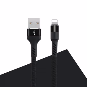 Maxlife MXUC-01 kaapeli USB - Lightning 1,0 m 2A musta nylon