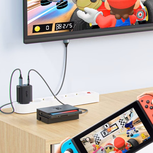 Acefast 2in1 laturi GaN 65W USB Type C / USB, HDMI 4K 60Hz sovitin (setti kaapelilla) musta (A17 black)
