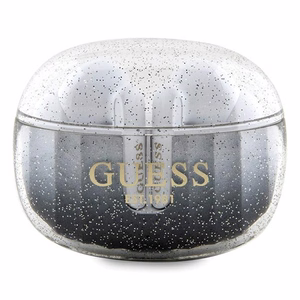 Guess Glitter Gradient TWS Bluetooth headphones with docking station - black