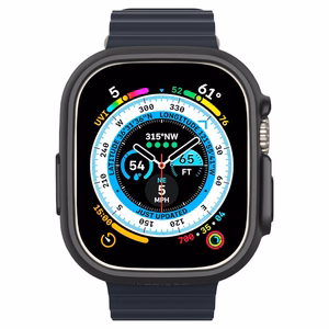 Spigen Thin Fit Suojakuori Apple Watch Ultra (49mm):lle - musta