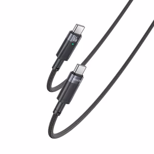 Yesido Kaapeli CA160 punottu - Type C - Type C - PD 60W 1,2 metriä musta