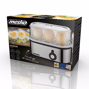 Mesko MS 4485 – munankeitin, 3 munaa, 210 W, musta/hopea