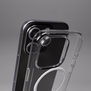 SBS Extreme Mag D3O MagSafe Suojakuori iPhone 16 Pro Max:lle - läpinäkyvä