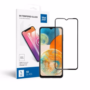 Suojalasi Blue Star - SAMSUNG A23 5G koko näytön (kehyksellä, pienikokoinen) - musta