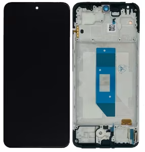 LCD-näyttö Xiaomi Redmi Note 14 4G (Europe, JG2) kosketusnäytöllä ja kehyksellä musta OLED