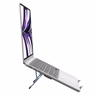 Pöytäteline kannettavalle tietokoneelle ja tabletille taitettava Forcell F-Grip Fold Stand H Pro harmaa